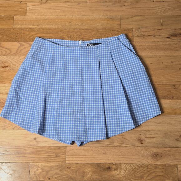 Zara Pants - Zara Gingham Pleated Skort size small